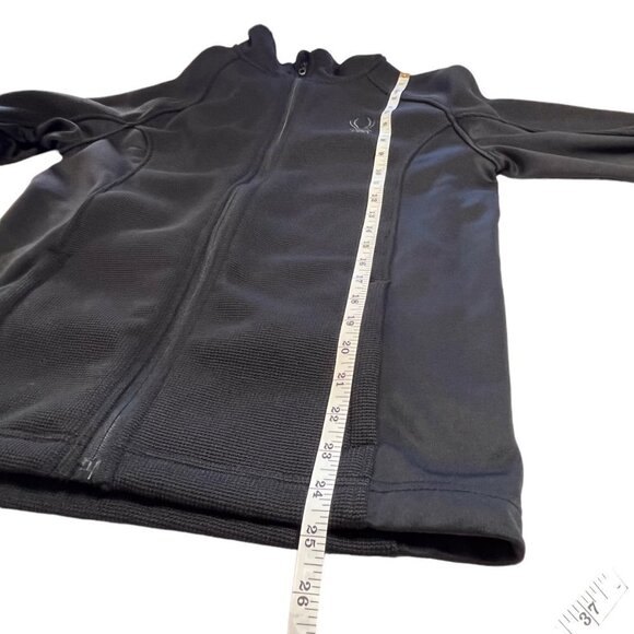 Spyder Stellar Men's Full Zip Sweater Black Size SMALL Textured Fabric - Picture 14 of 14